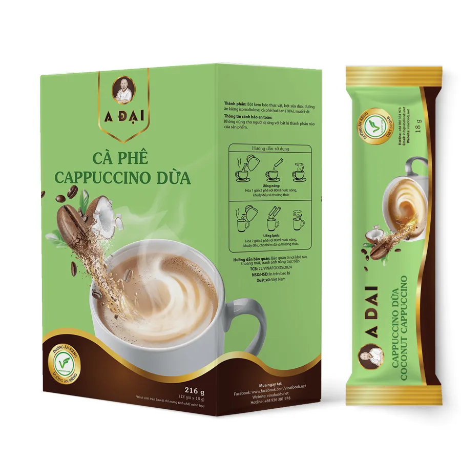 Cà phê Cappuccino Dừa - A Đại