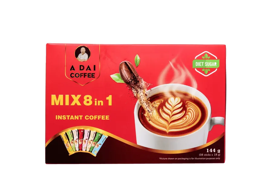 Cà phê hòa tan mix 8in1 (hộp) - ảnh 2