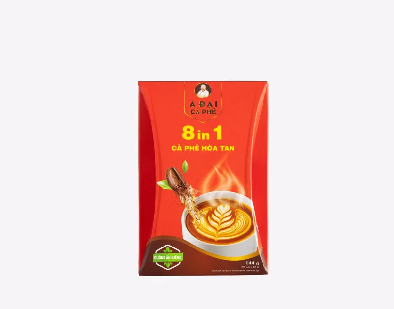 Cà phê hòa tan mix 8in1 (hộp) - A Đại