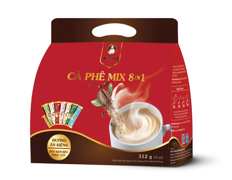 Cà phê hòa tan 8in1 (túi) - A Đại