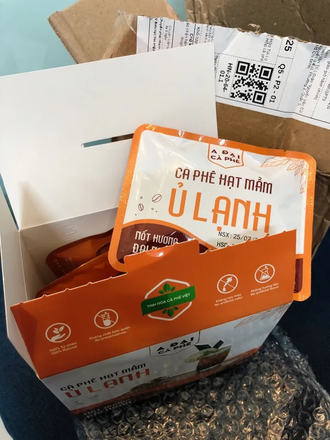 Cà phê hạt mầm ủ lạnh (hộp 8 gói) - ảnh 4