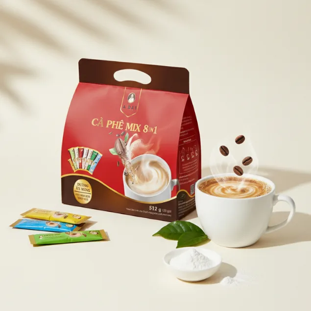 Cà phê hòa tan mix 8in1 (túi 32 gói) - ảnh 3