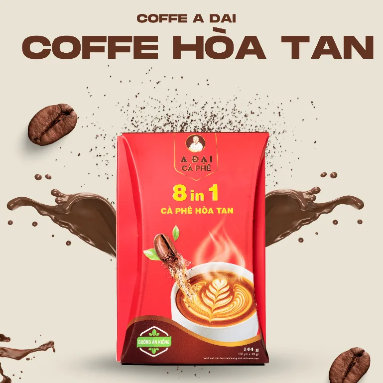 Cà phê hòa tan 8in1 (hộp 8 gói) - ảnh 3