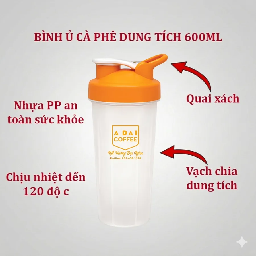 Bình nhựa ủ cà phê Cold Brew 600ml - ảnh 2